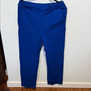 Elegant Blue Women's Straight Leg Pants